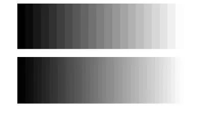 灰阶即黑白图像之间的层次,即亮度的明暗程度,灰阶数越多,灰阶的过渡