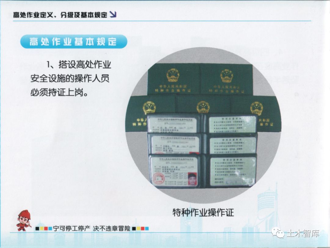 收藏有大用系列,建築施工現場安全知識畫冊之高處作業