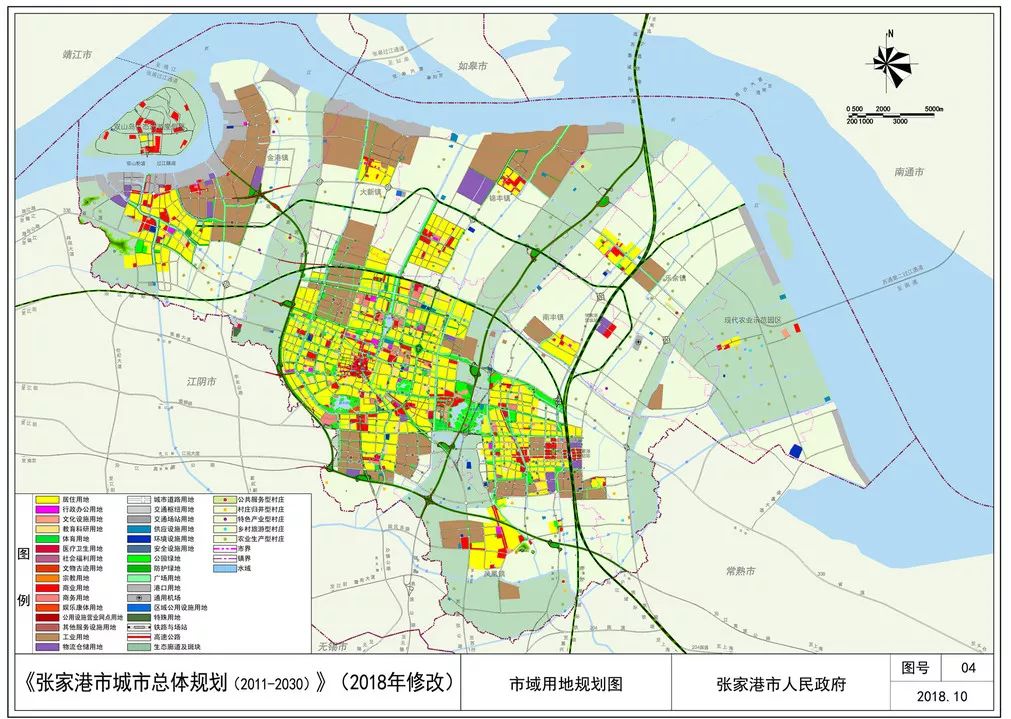 最新张家港最新城市总体规划公布啦信息量很大