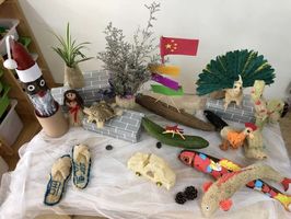 丝瓜瓤作品幼儿园图片