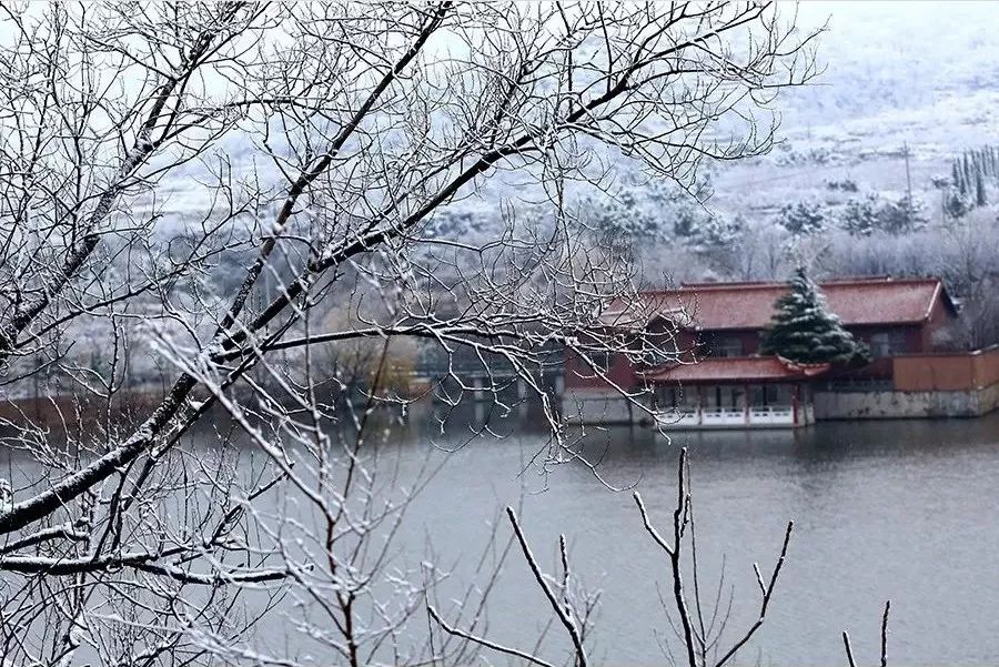 龙门雪景图片