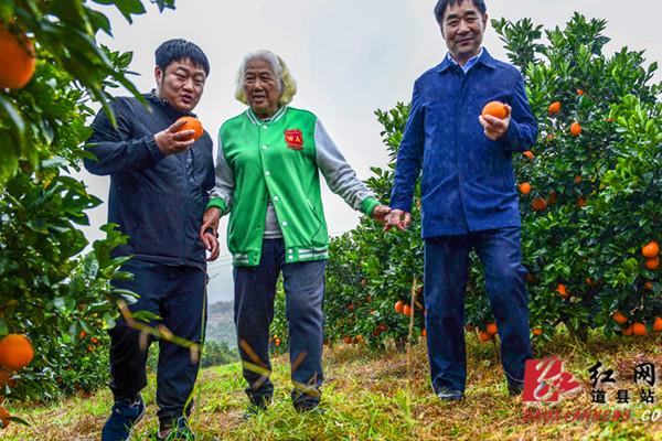 在抖音拥有125万多名粉丝的"石榴哥"金国伟应道县绿美山庄负责人潘梦