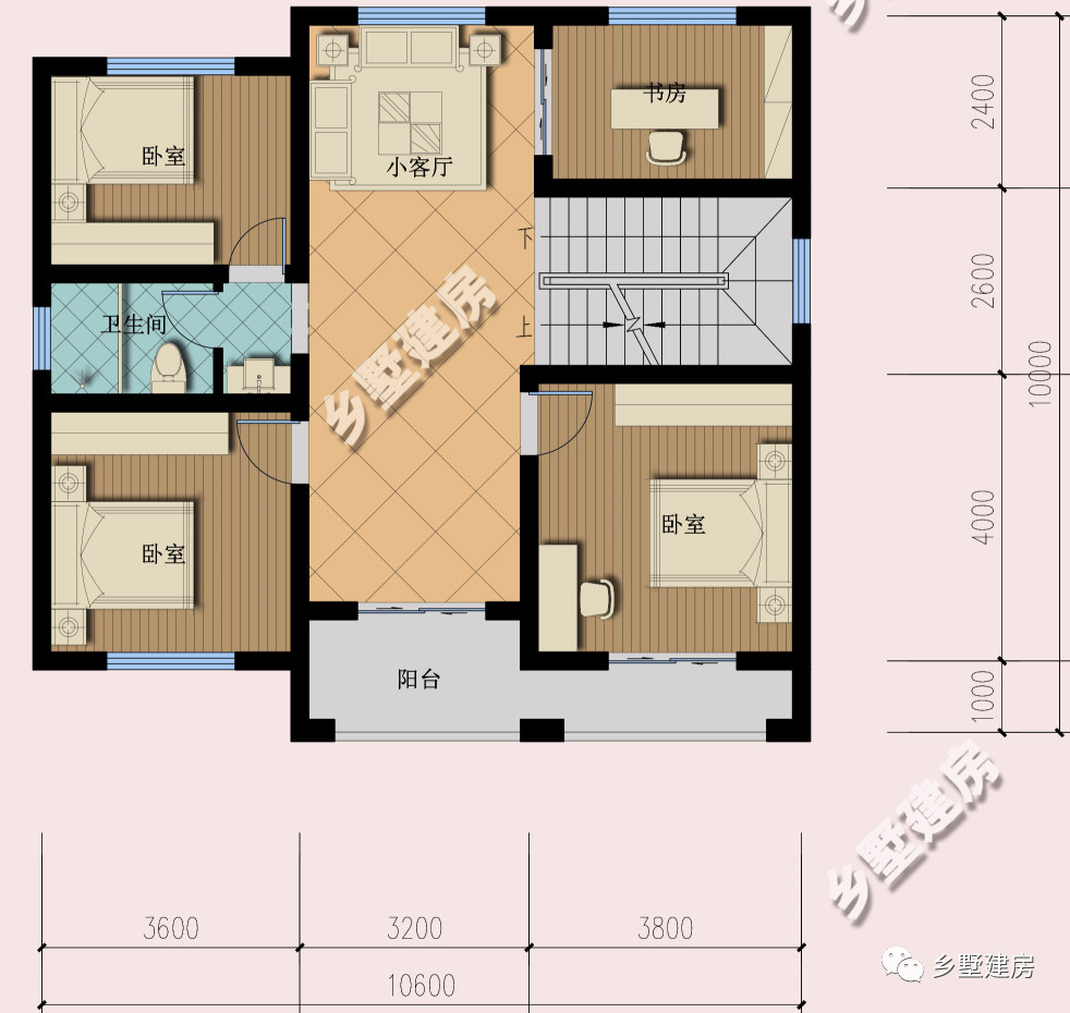 这款10x10米农村别墅很不错!