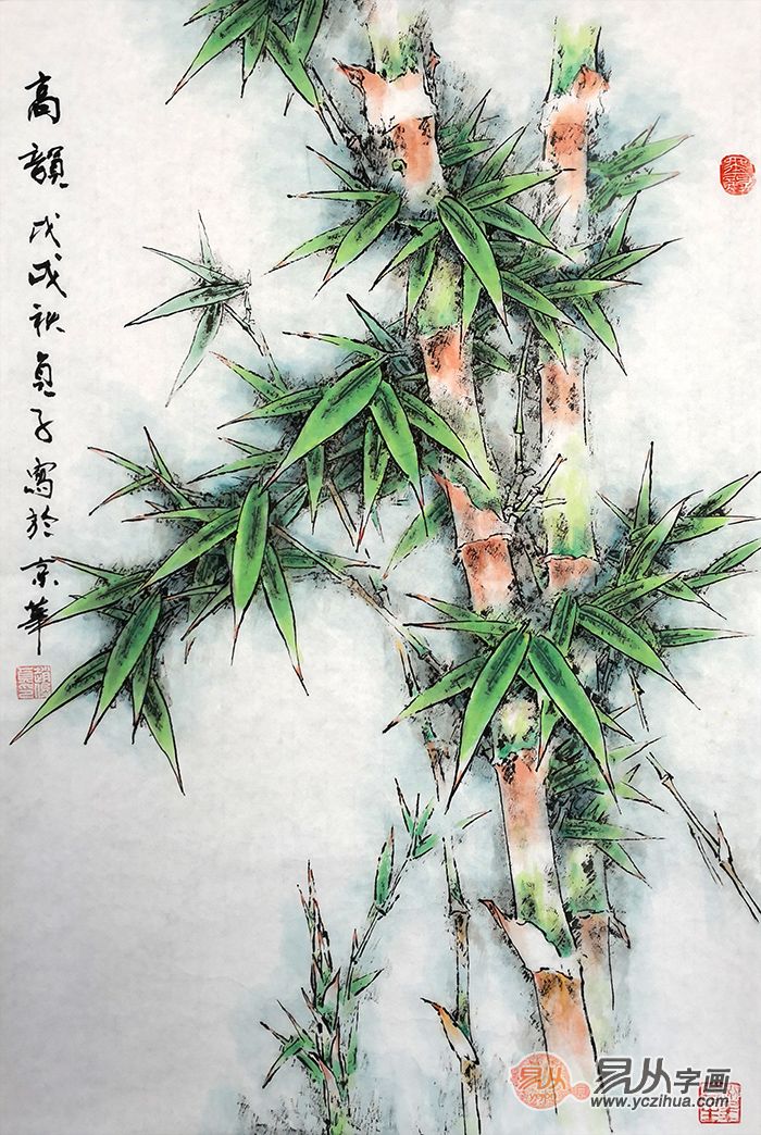 竹子在古代就拥有众多美好的寓意,有"竹报平安"之说,常用来祝福平安