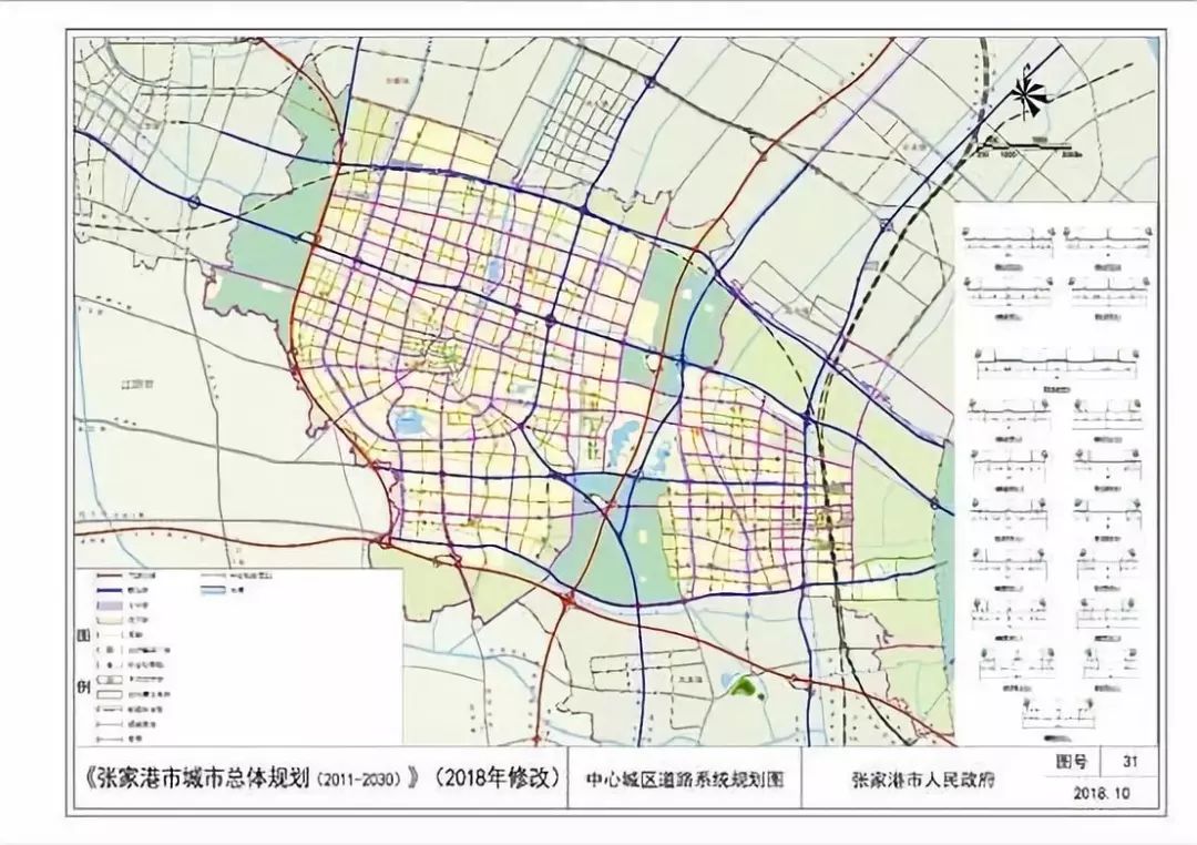 张家港市区三环规划图图片