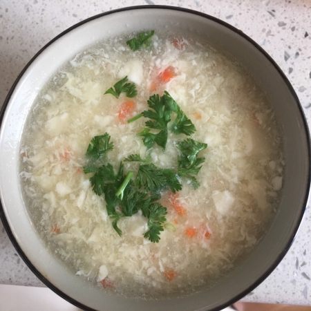 健康食譜,蛋花豆腐羹,簡單美味,營養豐富_高湯