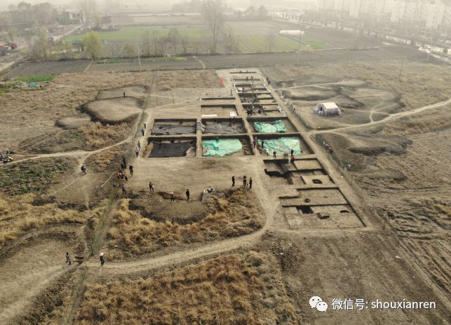 寿县新城区又现古墓群寿春城遗址考古队考古发掘中