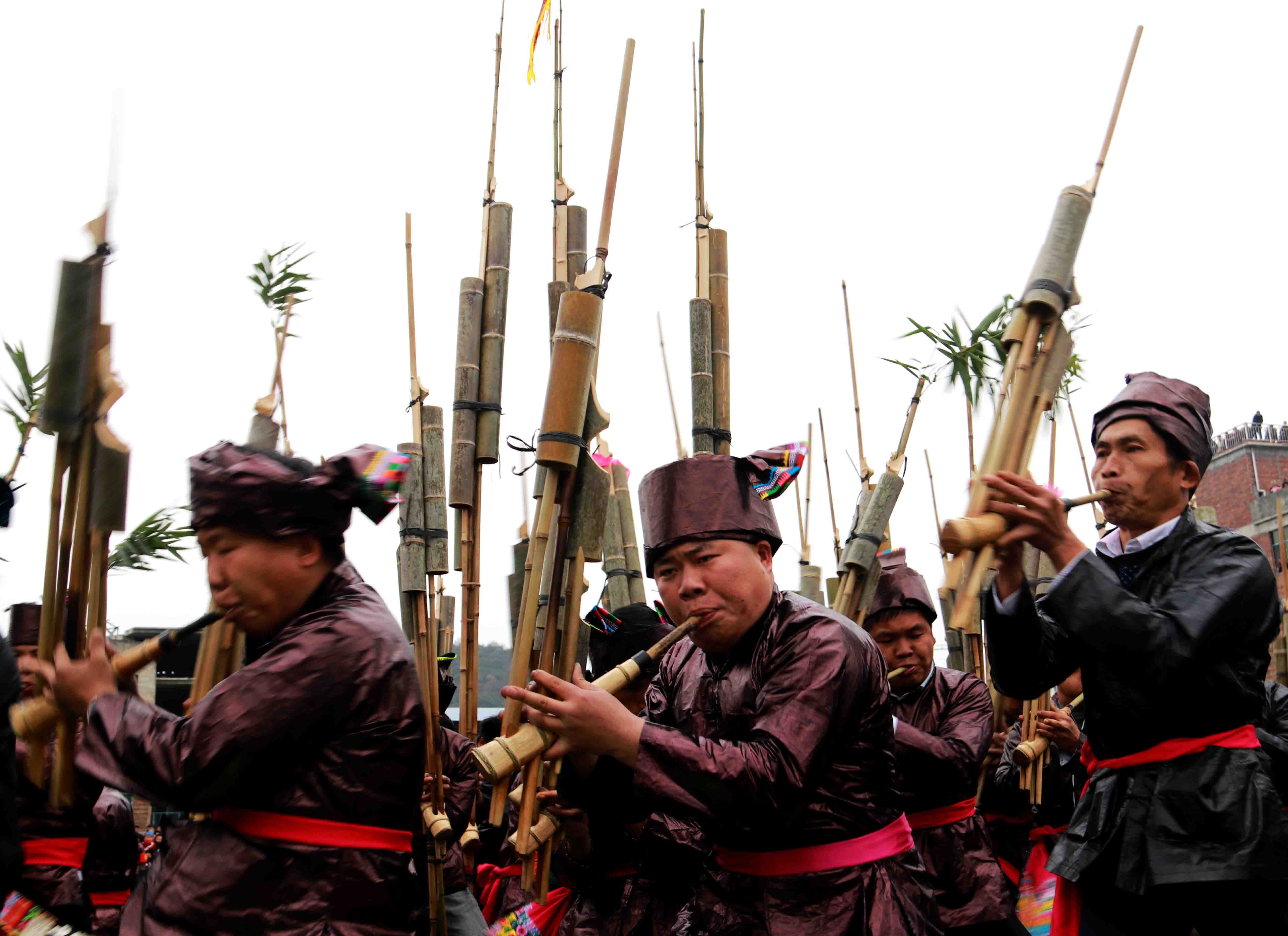 贵州从江侗族同胞五年一度的牯藏节芦笙赛
