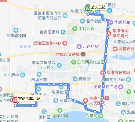 常德史上最全公交线路来了建议收藏含途径站点