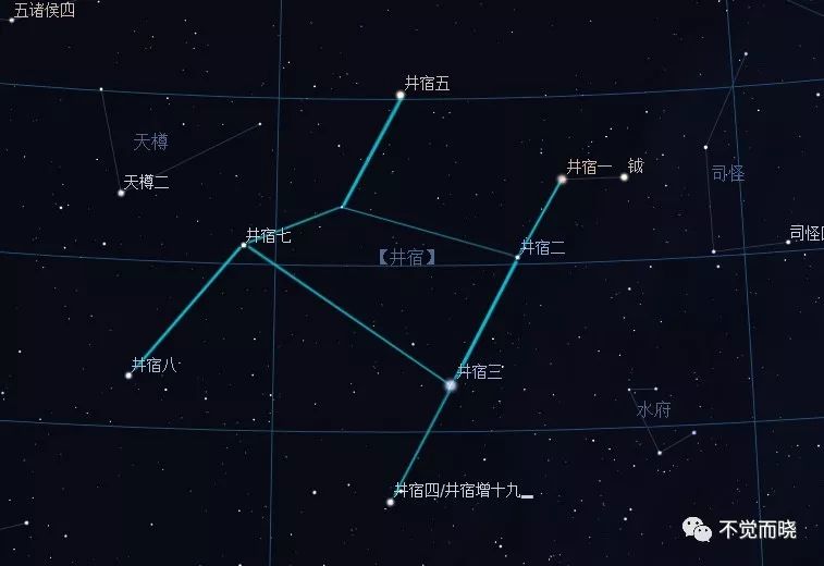 井宿八星图片