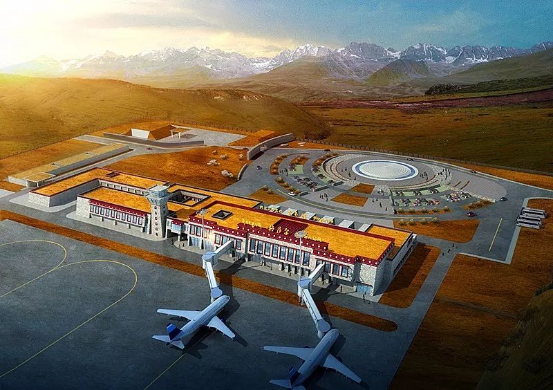 甘孜格萨尔机场图片
