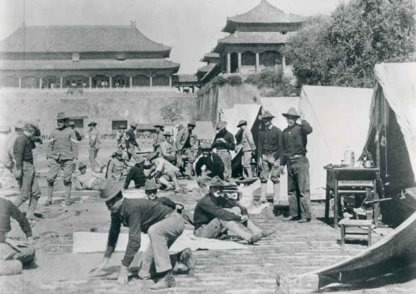 八国联军进北京图片
