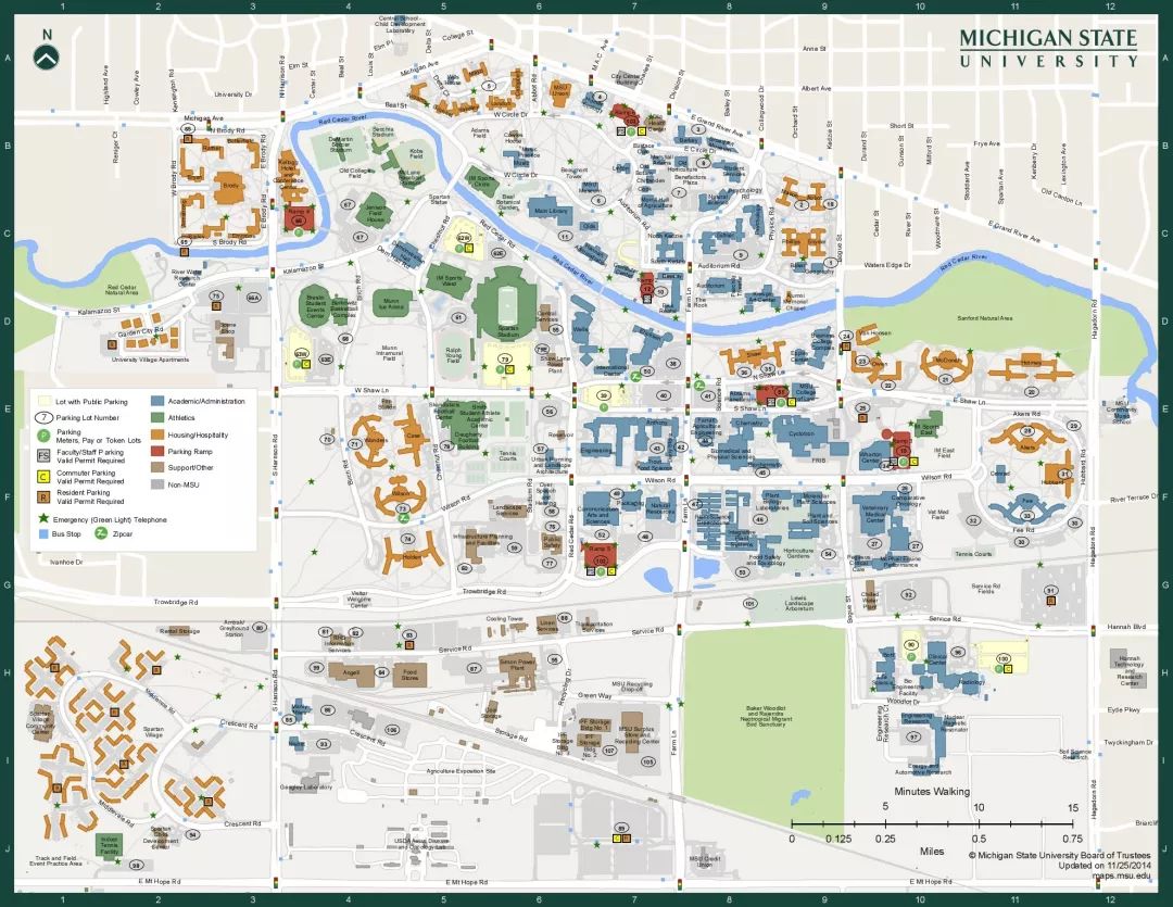 密歇根大学地理位置图片