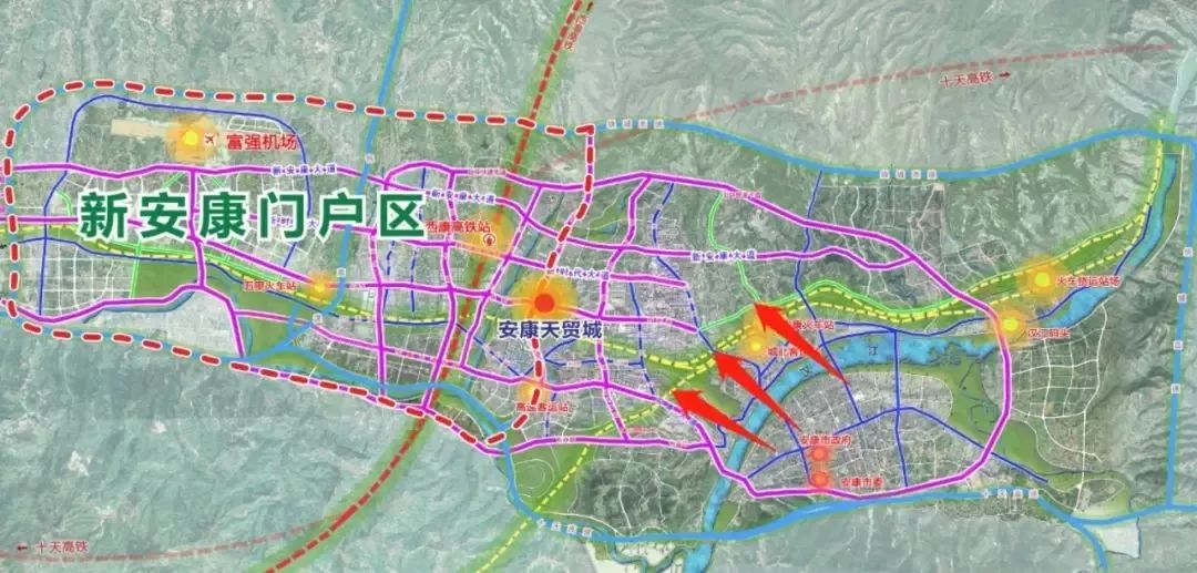 安康绕城高速规划图图片