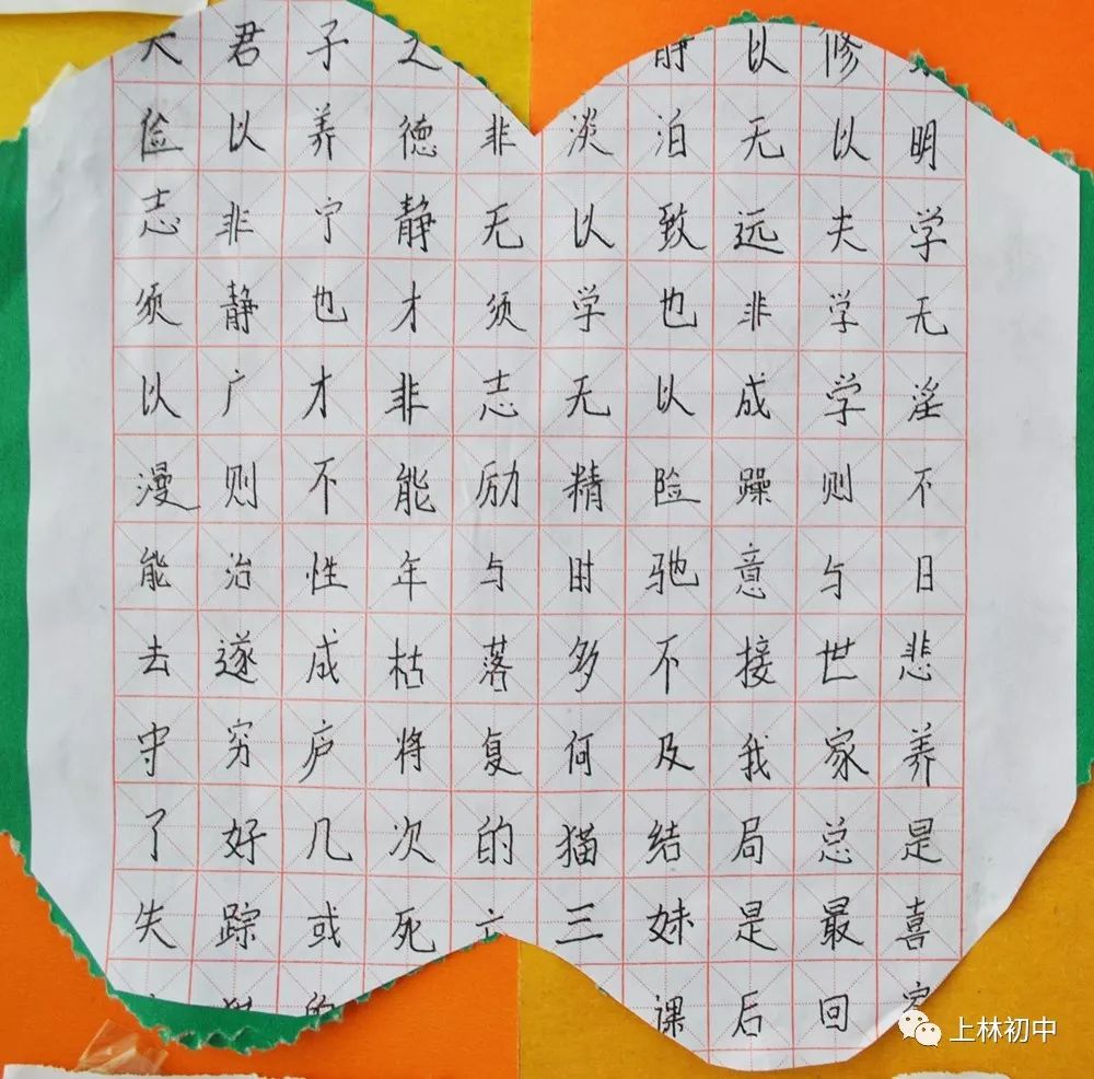 初一练字可以练哪些字图片