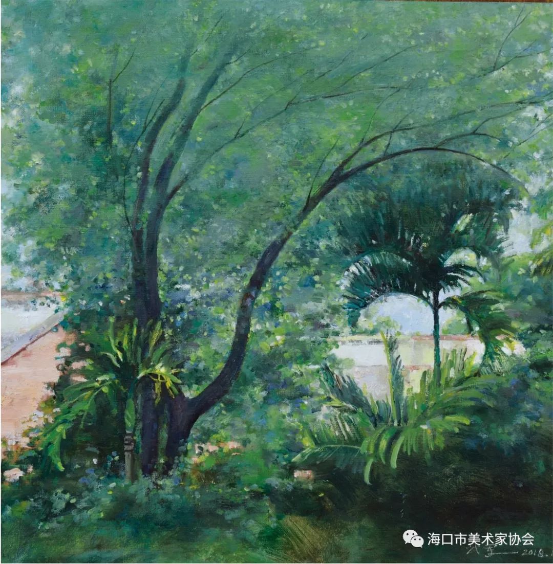 海南著名油画家黄南翔图片