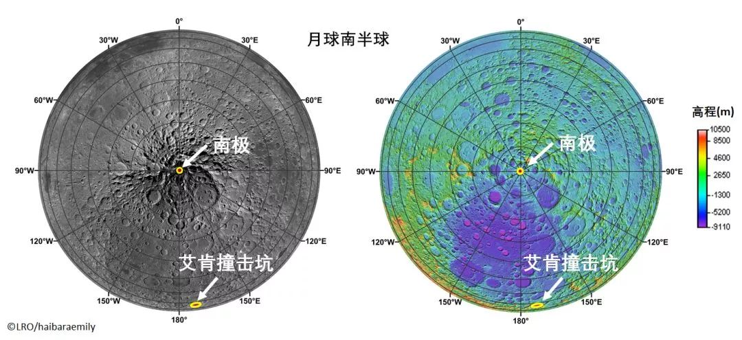 月球陨石坑名字图片