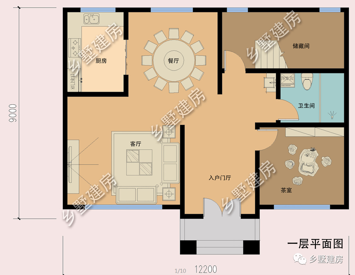 12米x9米房屋设计图图片