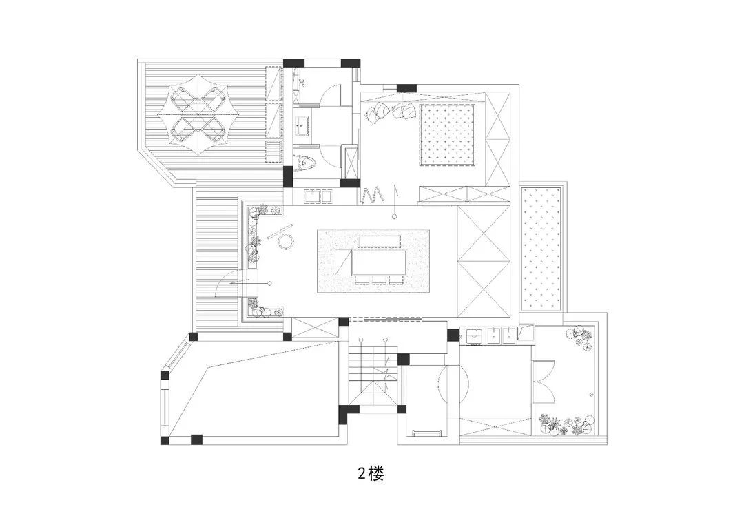 小型复式楼cad图片