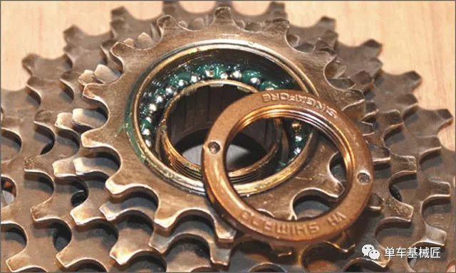 单速自行车飞轮拆卸图图片