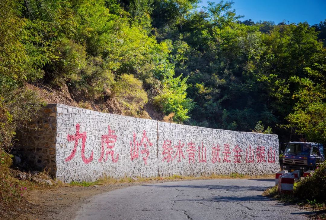 与蟠龙谷相邻的九虎岭山青水秀,人们的环保意识很强.