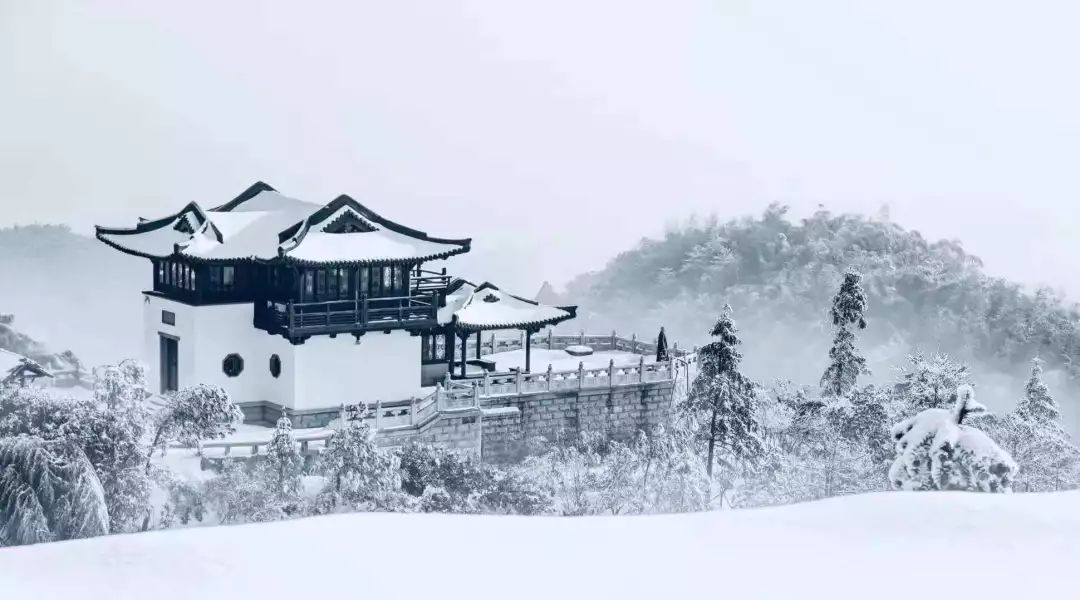 一组福州雪景图看呆很多人下雪吗虎纠