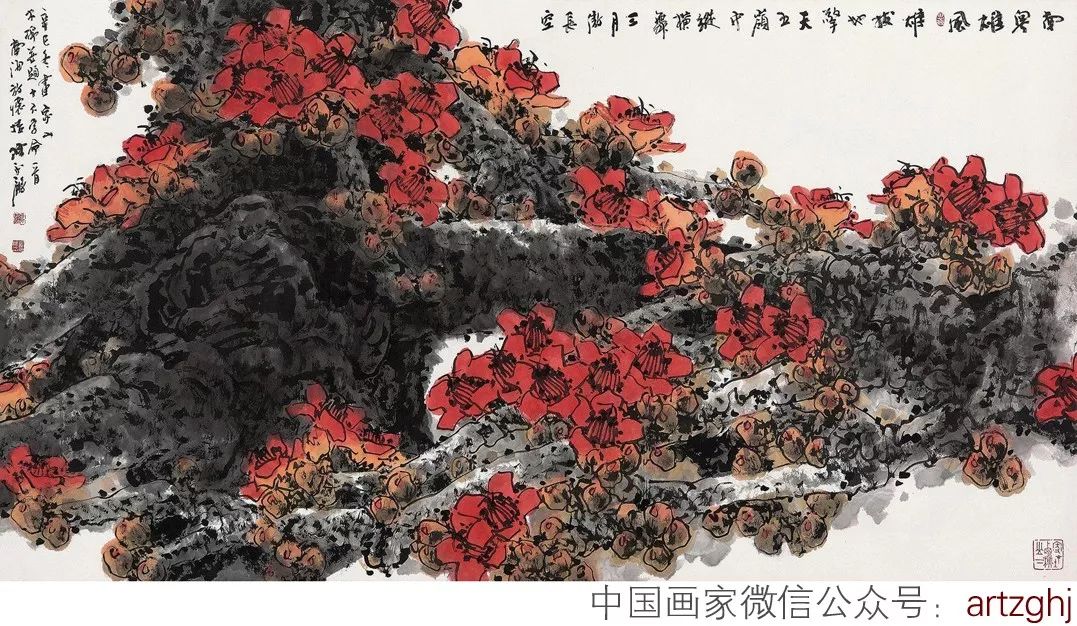 第 八 幅:木棉花尺 寸:95×180cm(約15.