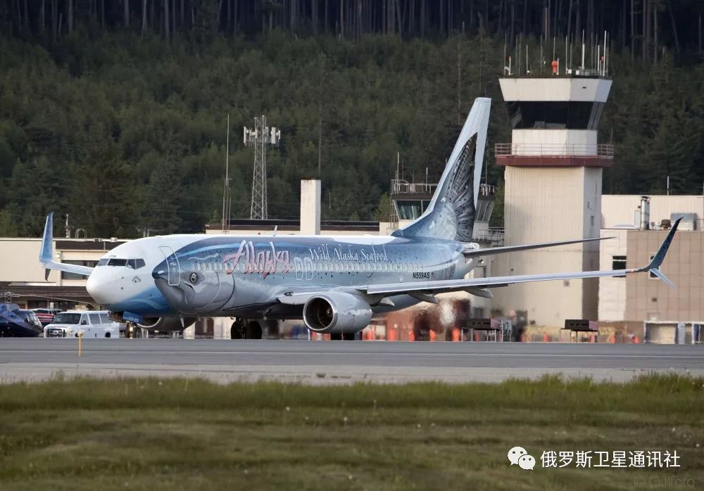 阿拉斯加航空公司飛機.