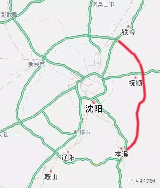 昨日11点沈阳的六环路通车了 辽宁中部环线高速公路全线贯通!