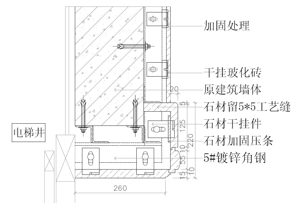 室内精装修—墙面不同材质相接工艺做法