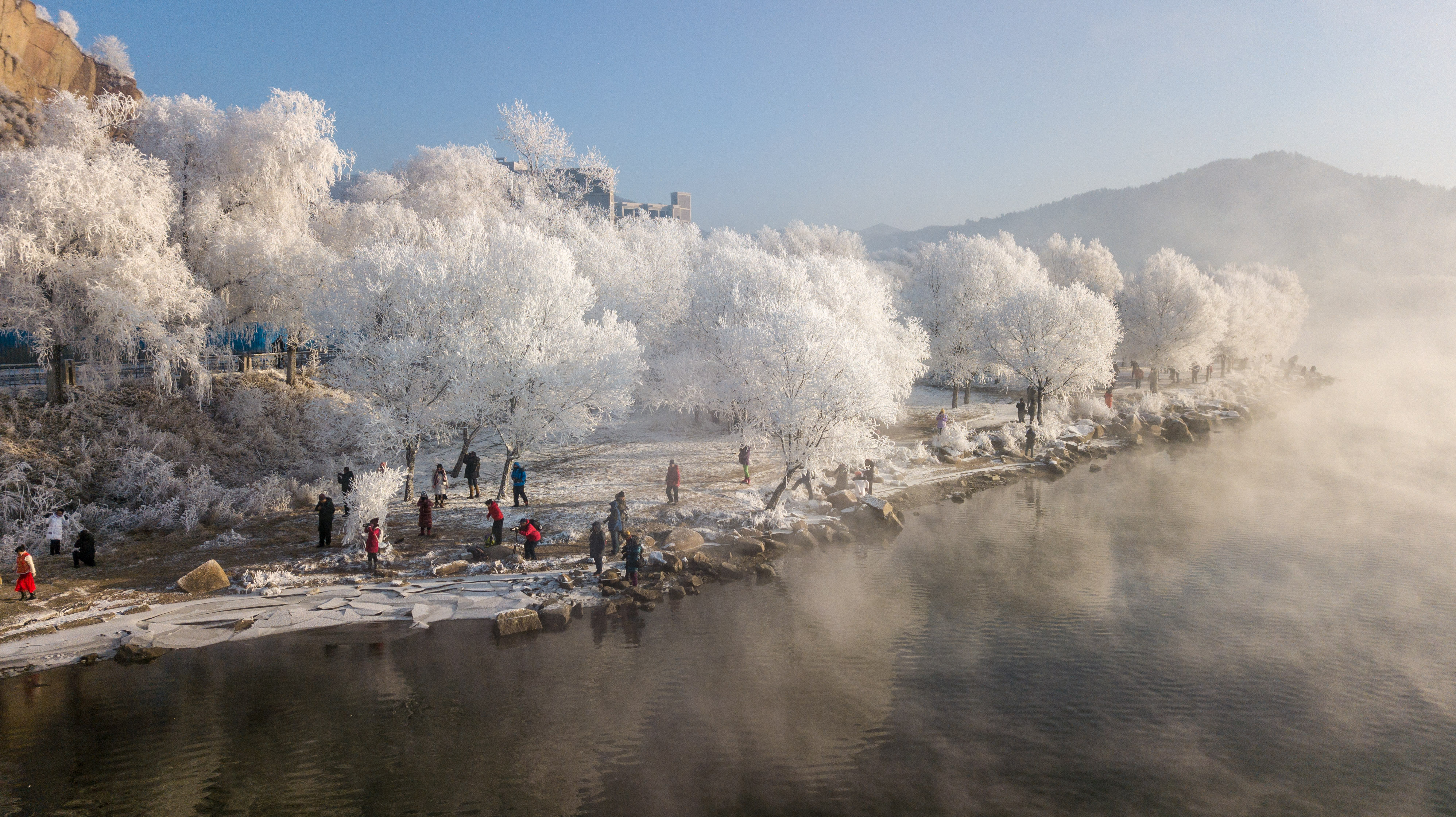 松花江树挂图片图片