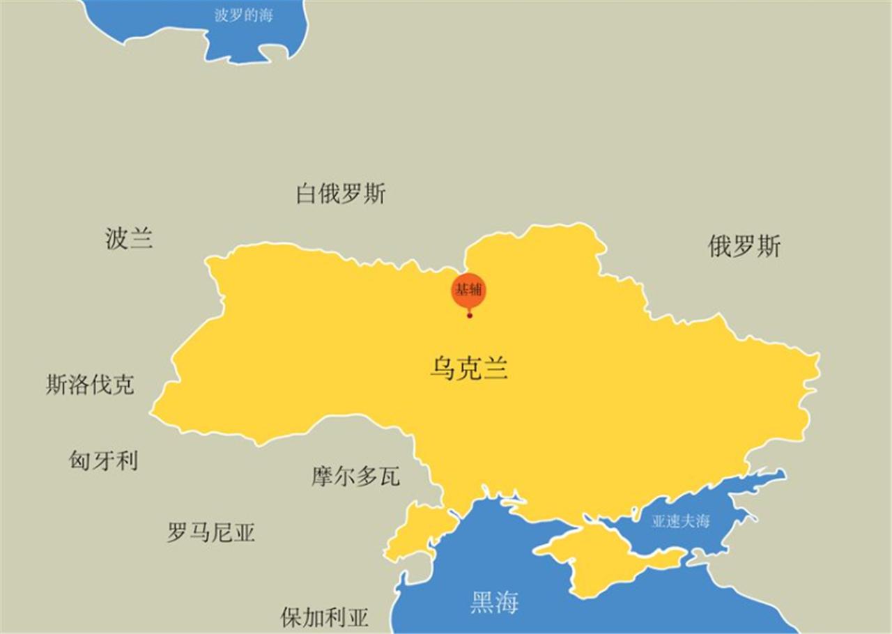 乌克兰地理位置图图片