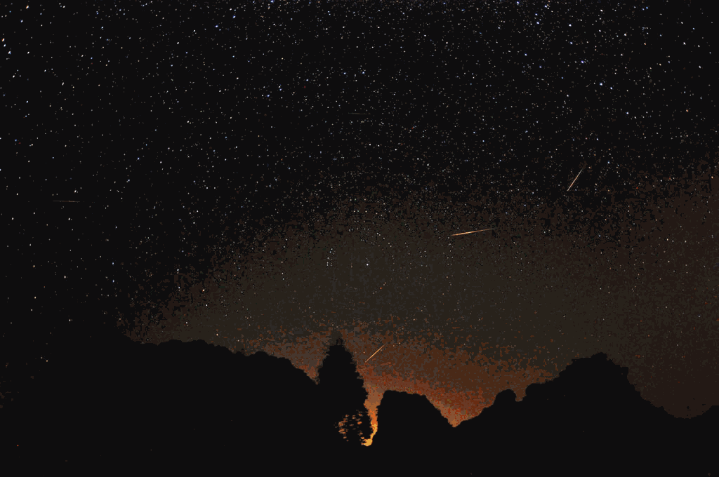 双子座流星雨 动态图图片
