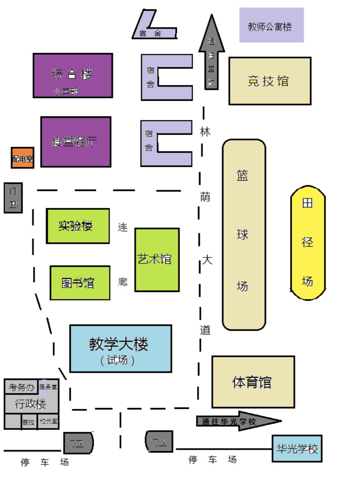 鄞州中学手绘地图图片