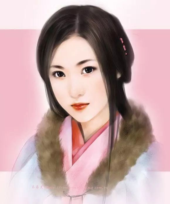 插画师庆光手绘言情风古装女子丨插画欣赏