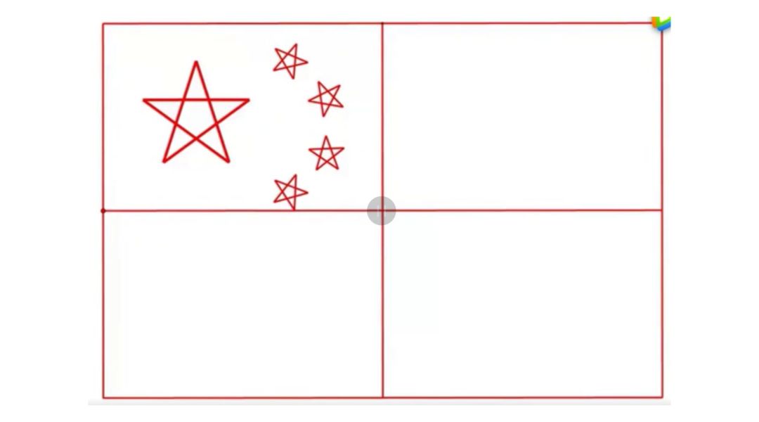 五星红旗怎么画 简单图片