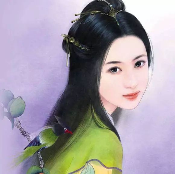 插画师庆光手绘言情风古装女子丨插画欣赏