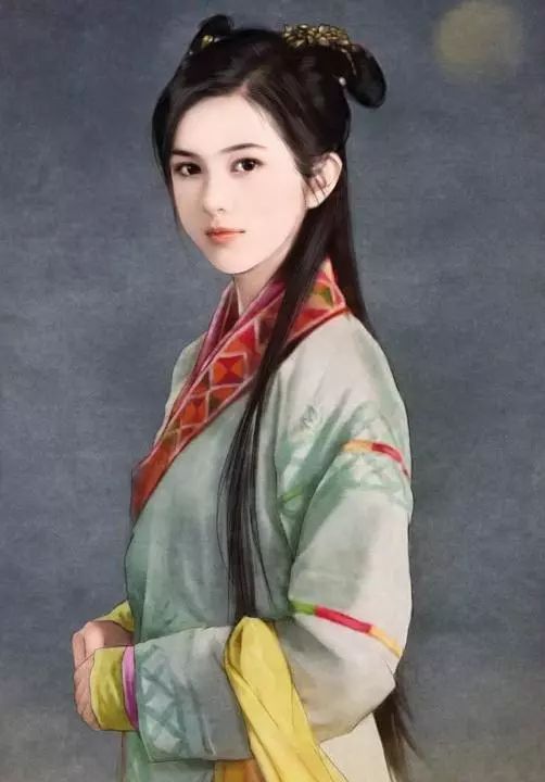 插画师庆光手绘言情风古装女子丨插画欣赏