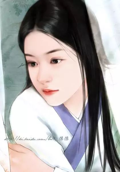 插画师庆光手绘言情风古装女子丨插画欣赏