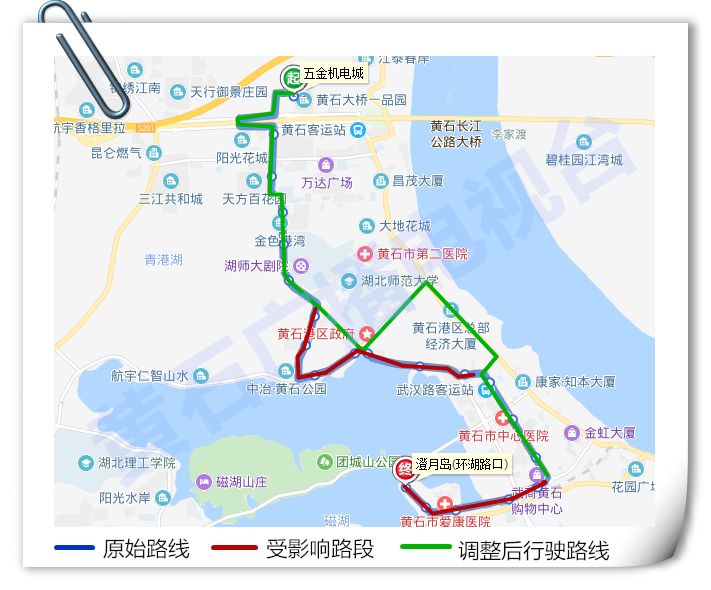 黄石17路公交车路线图图片