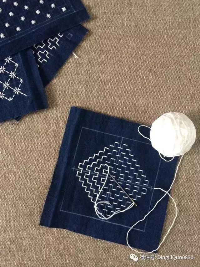 刺繡作品刺子繡衣物包包墊子等作品欣賞