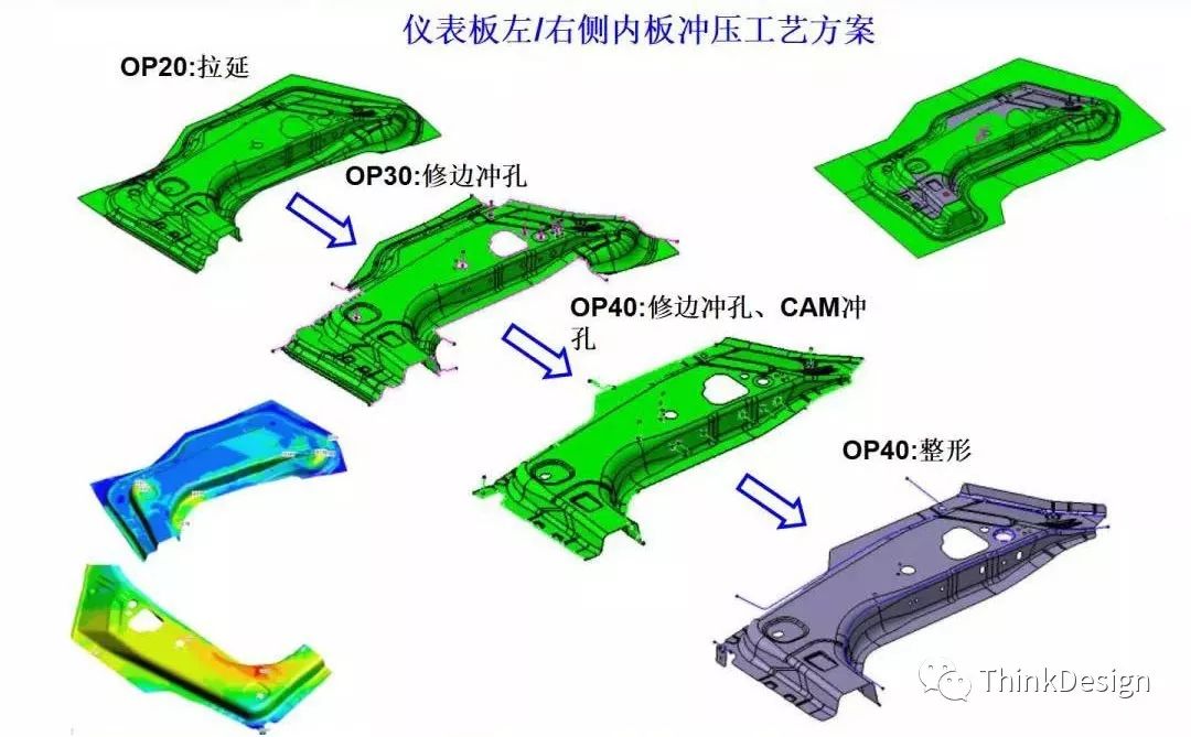 汽車高強板梁類零件衝壓工藝及模具結構設計