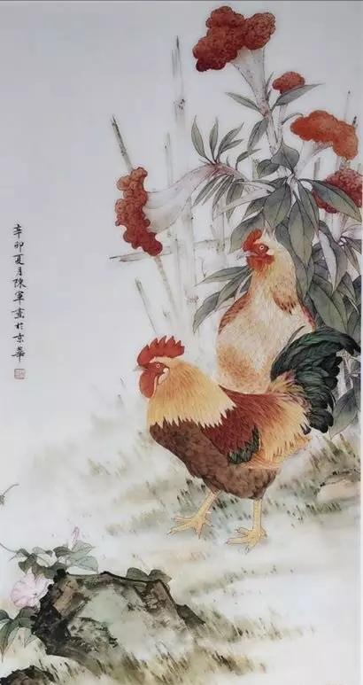 畫家陳軍花鳥畫