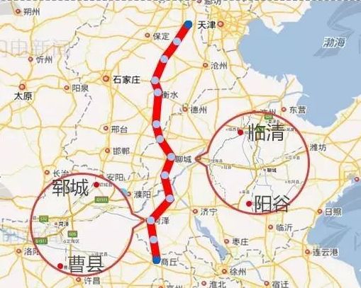 齐河到临清高速线路图图片