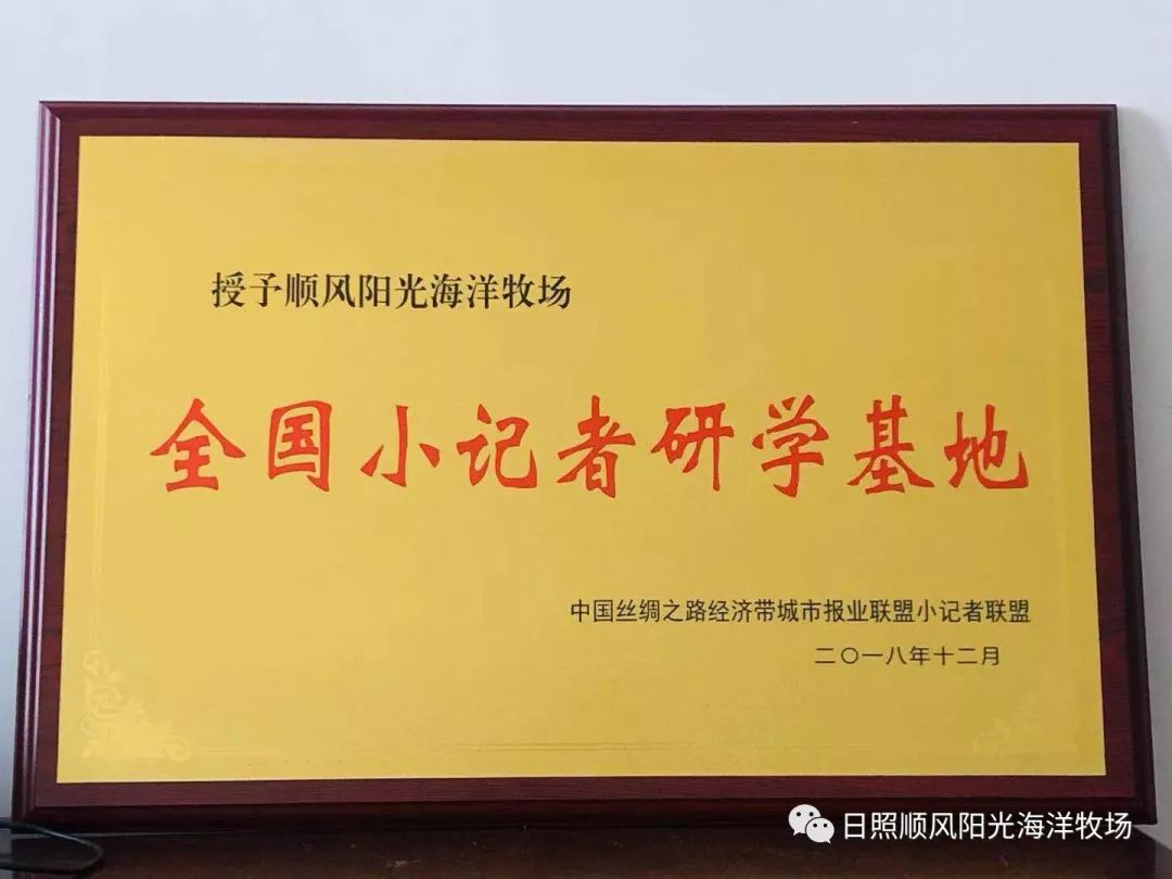 百家媒體小記者聯盟集中籤約日照順風陽光海洋牧場研學基地