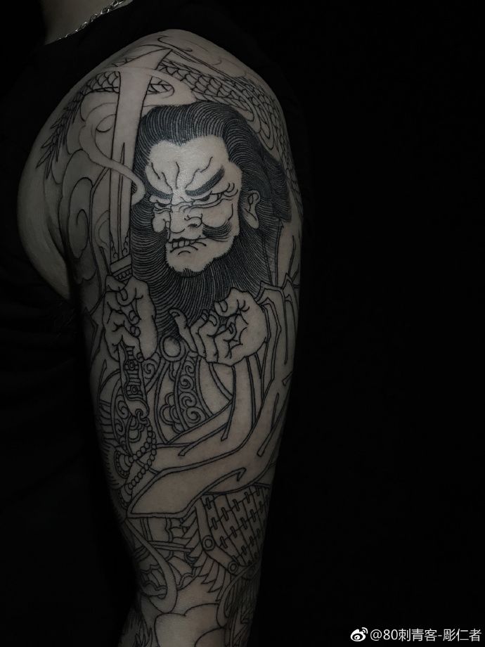 纹身师tattooer80刺青客雕仁者日式老传统