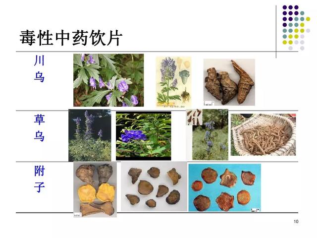 常见毒性中药饮片收了吧