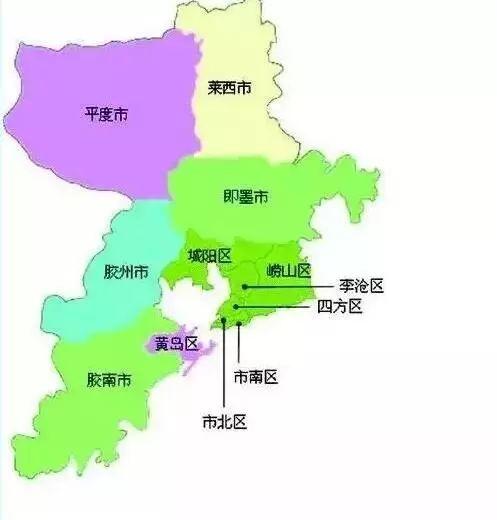 青岛政区图高清全图图片