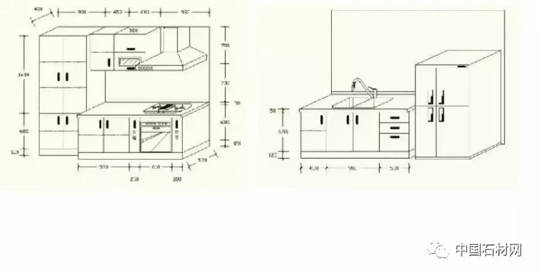 石材橱柜柜体结构图图片