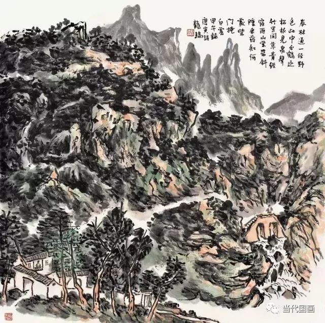 龙瑞先生笔下的山水画